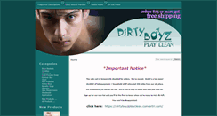 Desktop Screenshot of dirtyboyzplayclean.com