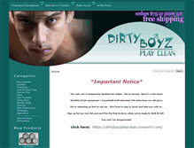 Tablet Screenshot of dirtyboyzplayclean.com